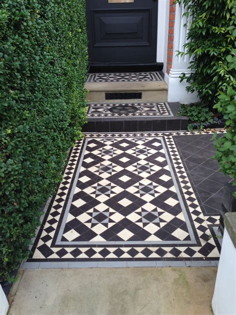 Victorian and Edwardian Mosaic Tile Path London | London Garden Design