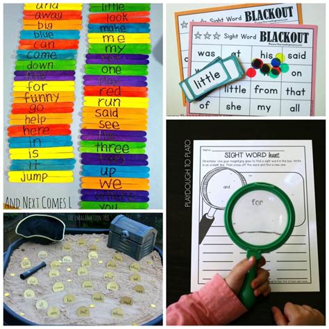 25 Super Fun Sight Word Games - Playdough To Plato