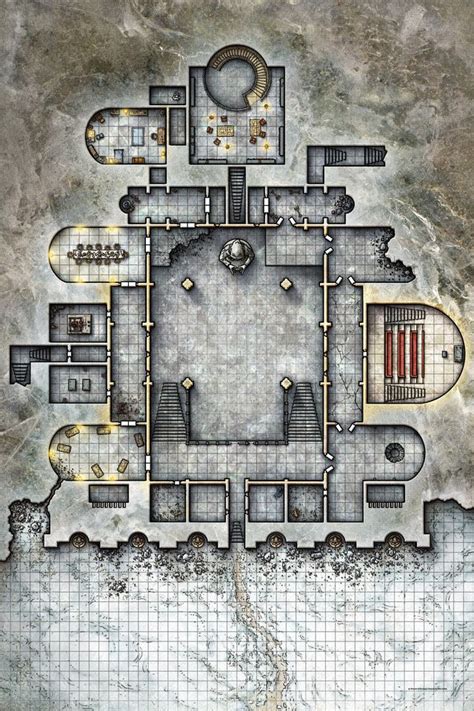 Curse of Strahd Battle Map Prints | Curse of Strahd; Amber Temple ...