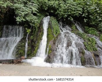 Unique Fascinating Beauty Harbiye Daphne Waterfall Stock Photo ...