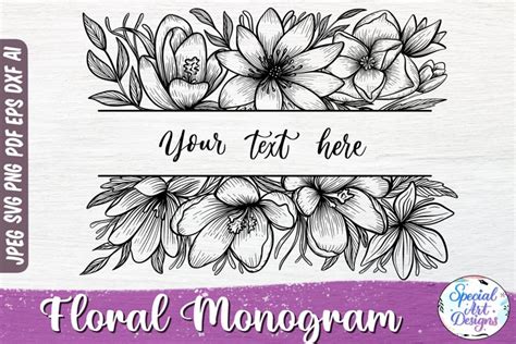 Floral frame svg | Floral border svg