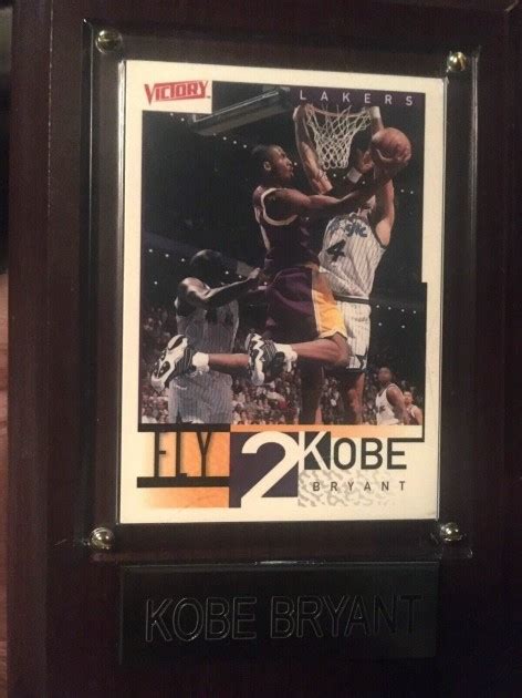 Kobe Bryant Rookie Card with Plaque - CharityStars