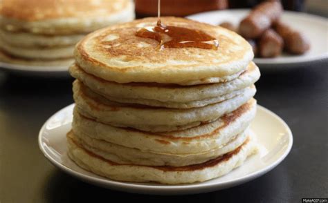 Best Ever Pancakes 1½ cups all-purpose flour 3½ tsps baking powder ½ tsp salt ¼ cup sugar 1¼ ...