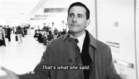 goodbye michael scott that's what she said gif | WiffleGif