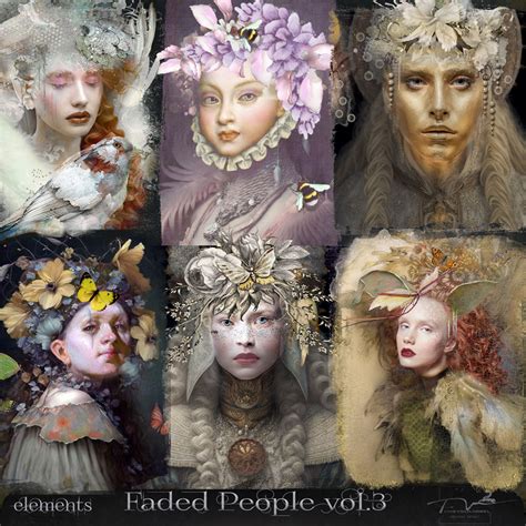 Faded People vol.3 Digital Art Element | Foxeysquirrel | Oscraps