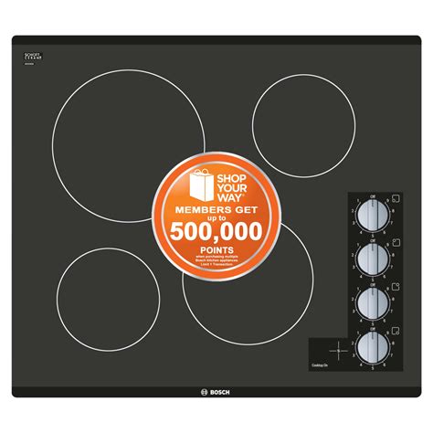 Bosch 500 Series 24" Electric Cooktop - Black Frameless - Appliances - Cooktops - Electric Cooktops