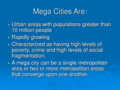 PPT - Introduction to the Mega City & the Global City PowerPoint ...