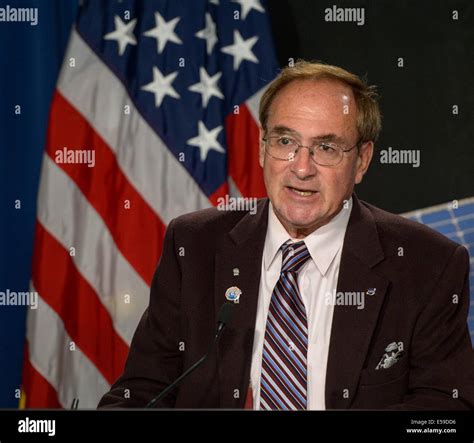 NASA Kennedy Space Center Public Affairs Officer George Diller, moderates a briefing ahead of ...