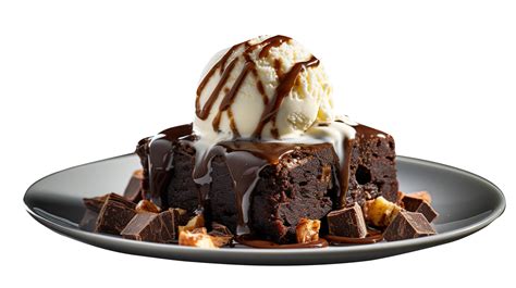 Tasty brownies ice cream isolated on transparent background 25228493 PNG