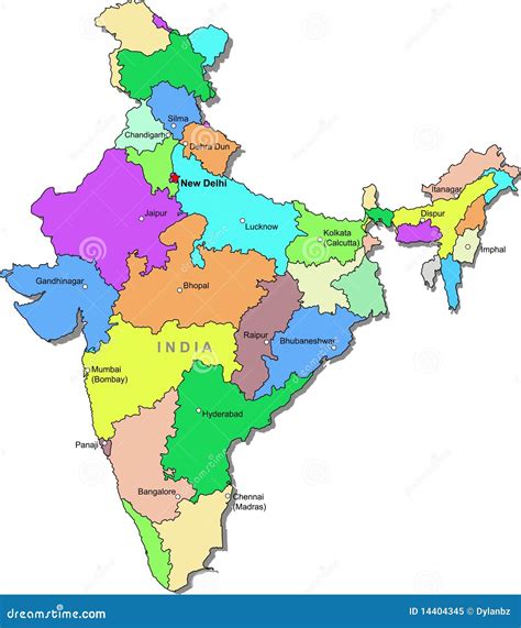 India Map Stock Illustration | CartoonDealer.com #14405155