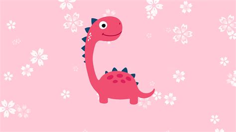 [100+] Cute Pink Dinosaur Wallpapers | Wallpapers.com