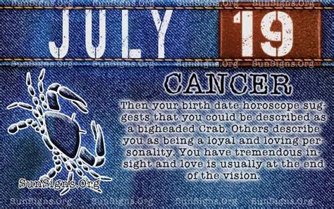 July 19 Zodiac Horoscope Birthday Personality - SunSigns.Org