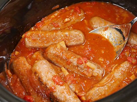 Slow Cooker Devilled Sausages - Slow Cooking Perfected