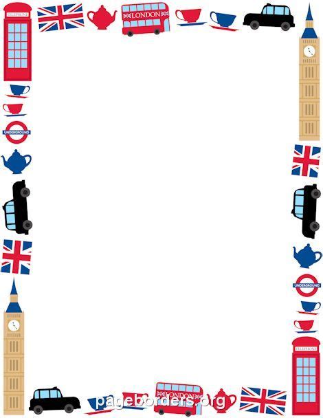 Printable London border. Use the border in Microsoft Word or other ...