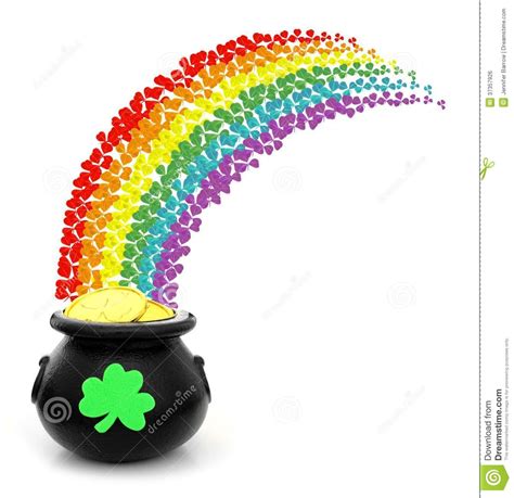 Pot Of Gold Rainbow Clipart | Free download on ClipArtMag