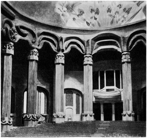 Rudolf Steiner's First Goetheanum Interior Rudolf Steiner, Organic Architecture, Interior Photo ...