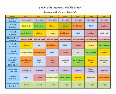 Middle School Schedule Template Inspirational Quotes About Block Scheduling 26 Quotes | Middle ...