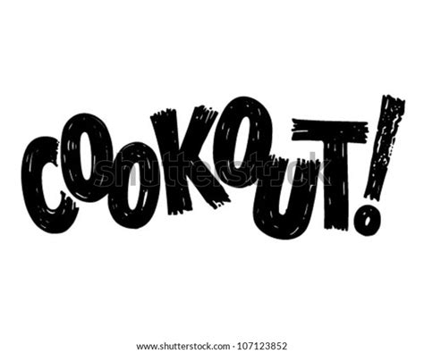 Cookout Banner Retro Clipart Illustration: Vector có sẵn (miễn phí bản quyền) 107123852 ...