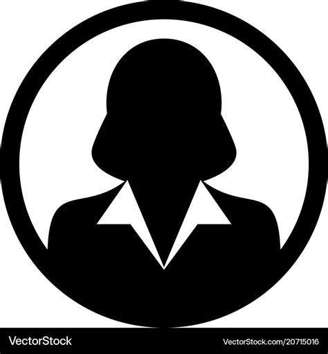 User icon female person symbol profile avatar Vector Image