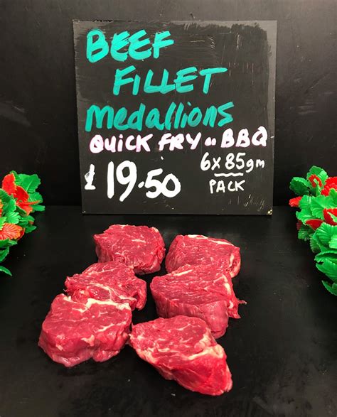 Beef Fillet Medallions - Sillfield Farm Foods