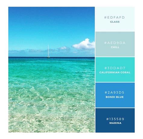 Pin by Mellissa Dreflak on Paint | Aqua color palette, Blue color ...