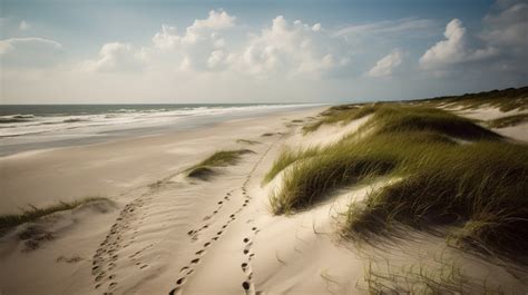 Beach Sand With Footprints In The Backgrounds | JPG Free Download - Pikbest