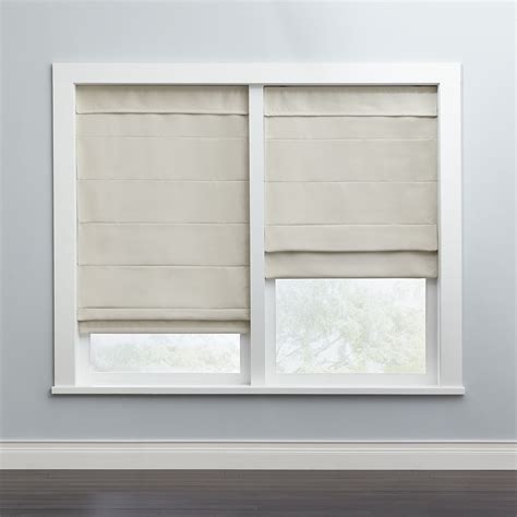 Cordless Large Fold Woven Blackout Roman Shade| Blinds & Shades ...