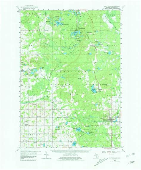 White Cloud, MI (1959, 62500-Scale) Map by United States Geological Survey | Avenza Maps