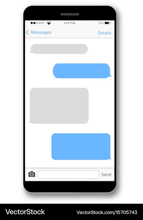 Imessage Blank Iphone Text Message Template