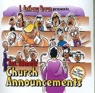 J. Anthony - Church Announcements | Church announcements, Presents, Announcement