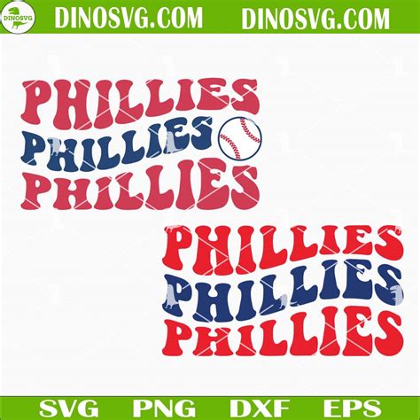 Phillies Retro Wavy SVG, Phillies Baseball SVG, Philadelphia Phillies ...