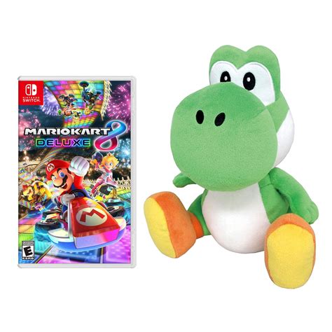 Mario Kart 8 - Nintendo Switch + 11" Yoshi Plush - Walmart.com