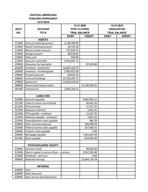 17 Trial Balance Worksheet / worksheeto.com