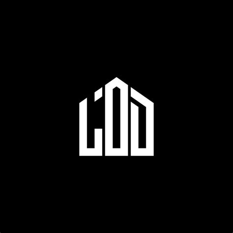 LOD letter logo design on BLACK background. LOD creative initials ...