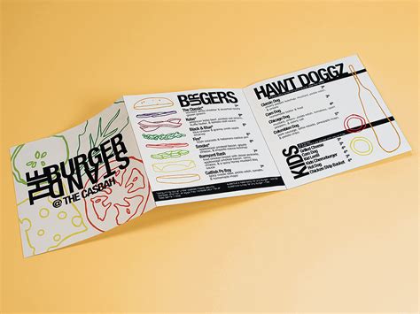 Menu Redesign: The Burger Stand on Behance