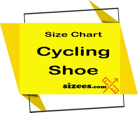 Cycling shoes size chart - womens, mens - Sizees