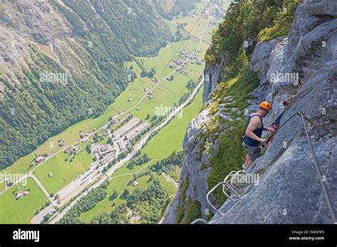 Europe, Swiss Alps, Switzerland, Bernese Oberland, Unesco, Murren, via ...