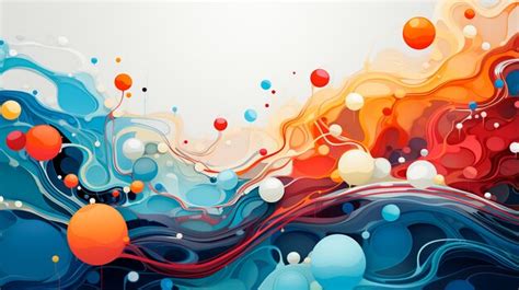 Premium AI Image | abstract splash of colorful paint on white background