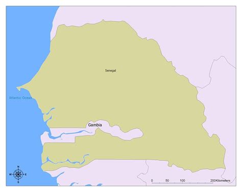 Gambia Flag Map and Meaning | Mappr