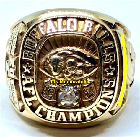 1964 BUFFALO BILLS AFL AMERICAN FOOTBALL LEAGUE CHAMPIONSHIP RING - Buy ...