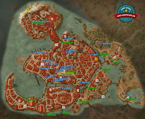 32 The Witcher 3 Novigrad Map - Maps Database Source