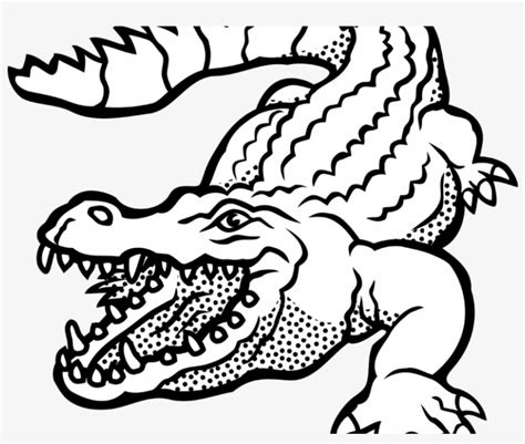 Alligator Clipart Black And White - Crocodile Clipart Black And White ...