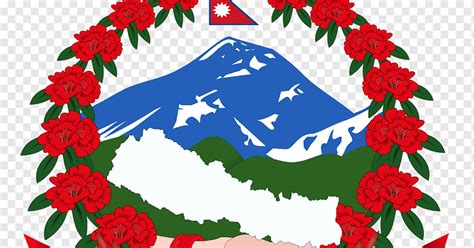 Gobierno del emblema nepal de la lengua nepal nepal, bandera nepal ...