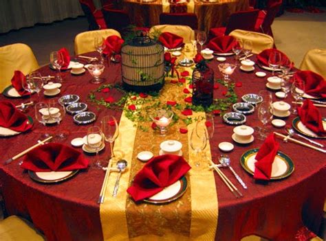 FOOD AND BEVERAGE : CHINESE THEME TABLE D'HOTE AND MENU CARD