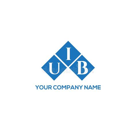 UIB Letter Logo Design on WHITE Background. UIB Creative Initials ...