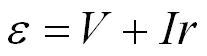 Electromotive Force and Internal Resistance