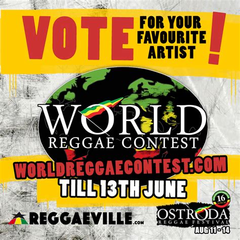 WORLD REGGAE CONTEST – TOP10, FANS’ VOTING STARTED - World Reggae Contest