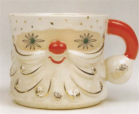 santa mug | Santa mugs, Vintage christmas, Santa cups