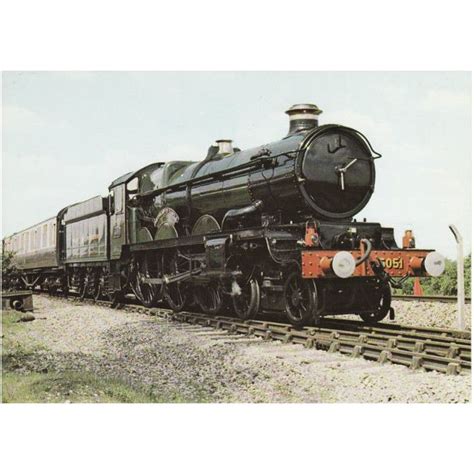 Railway Postcard GWR 5051 Drysllwyn Castle DIDCOT SHED Great Western 4-6-0 Loco on eBid United ...