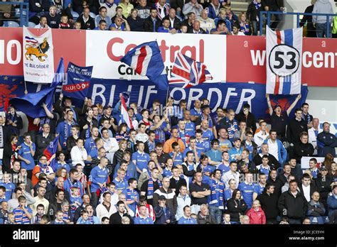 RANGERS FANS IN IBROX GLASGOW RANGERS FC GLASGOW RANGERS FC IBROX ...